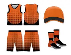 Custom polka-dot obmre shape adult youth unisex basketball jersey - reversible uniform - Jersey
