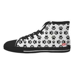 Custom high top canvas shoes black mythic vision - High-top-shoes