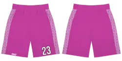 Custom padel shorts adult youth unisex touch of pink - Short