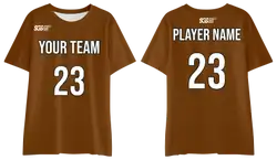 Custom mummy brown adult youth unisex comfort short-sleeve t shirt - Jersey