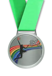 Basketball silver medals awards - Medals-awards