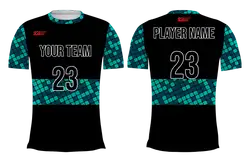 Custom zigzag shapes adult youth volleyball  unisex jersey - Jersey