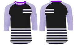 Custom modern stripe 3/4 sleeve shirt - Shirt-3-4-sleeve