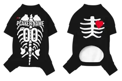Custom pet holiday pajama skeleton bones - Pets-pajama