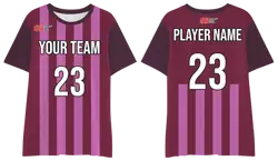 Custom moisture-wicking pink streak adult youth unisex shirt - Pickleball-jerseys