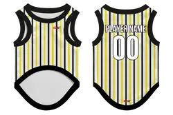 Custom pet basketball jersey striped style - Pets-basketball-jersey