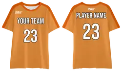 Custom plain orange adult youth unisex shirts - Jersey