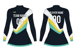 Custom figure skating long sleeve uniform blizzard bliss adult youth plain skirt - Figure-skating-uniforms