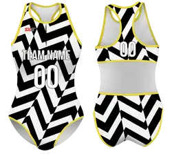 Custom water women speed suit zigzag zenith - Women-water-speed-suits