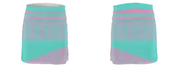 Custom rosy mint fusion lines youth adult unisex cheerleading tight skirts - Skirts