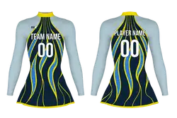 Custom figure skating long sleeve uniform peacock fantasy adult youth plain skirt - Figure-skating-uniforms