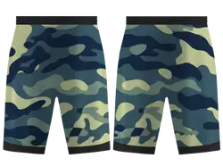 Custom wavy camo adult youth unisex basketball shorts - reversible uniform - Short