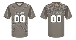 Custom military camo adult youth unisex football jersey - Jersey