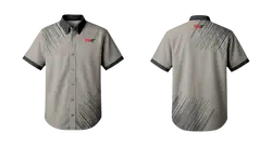 Custom short sleeve button down shirt adult youth unisex moisture-wicking - Short-sleeve-collared-shirts