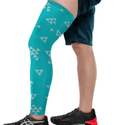 Custom floating triangles adult youth unisex full leg sleeve - Leg-sleeve