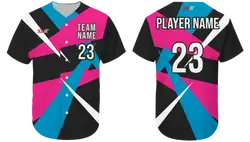 Custom sharp abstract adult youth unisex softball jersey - Jersey