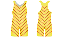 Custom crimson comet stripes youth unisex powerlifting singlets - Powerlifting-singlets
