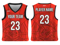 Custom spider web animal adult youth unisex basketball jersey - reversible uniform - Jersey