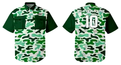 Custom fishing shirt adult youth unisex luminous leaf - Jersey