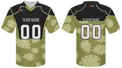 Custom autumn nature adult youth unisex football jersey - Jersey