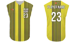 Custom  vertical  lines sleeveless adult youth unisex baseball jersey - Jersey