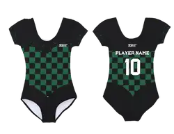 Custom short sleeve  gymnastic uniform adult youth tanjiro weave - Gymnastics-uniforms