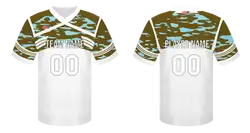 Custom marine camo adult youth unisex football jersey - Jersey