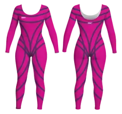 Custom women long sleeve dance bodysuit graceful groove - Dance-bodysuits