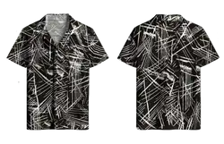 Custom short sleeve collared shirt adult youth unisex grid - Short-sleeve-collared-shirts