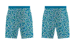 Custom simple leaves design adult youth unisex soccer shorts - Short