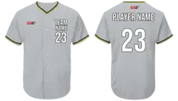 Custom ivory irish adult youth unisex full buttons softball jersey - Jersey