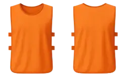 Training vest adult youth unisex orange - Training-vests