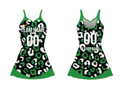 Custom women skirt sleeveless ballet uniform verdant vortex - Ballet-uniforms