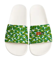 Custom slides white unisex pixel - Slides