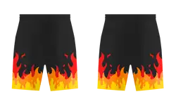Custom flame nature adult youth soccer shorts - Short