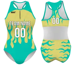 Custom water women speed suit seagrass glow - Women-water-speed-suits