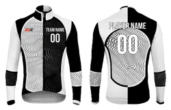 Custom cycling long sleeve  adult youth unisex optimal wave - Jersey