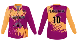 Custom fine artistic youth unisex hockey jersey laces - Jersey