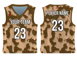 Custom sublime camo adult youth unisex basketball jersey - reversible uniform - Jersey