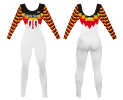 Custom women long sleeve dance bodysuit rhine melody - Dance-bodysuits