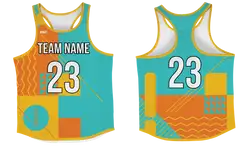 Custom track singlets adult youth unisex geometrical abstract - Track-singlets