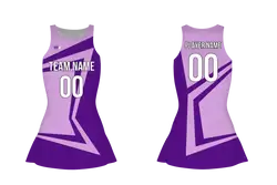 Custom figure skating sleeveless uniform twilight lilac adult youth plain skirt - Figure-skating-uniforms