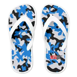 Custom flip flops white chillax - Flip-flops