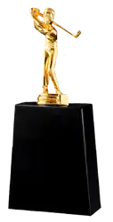 Golden man golf trophies awards - Trophies-awards