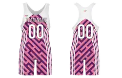 Custom adult youth unisex powerlifting suits maze lines - Powerlifting-singlets