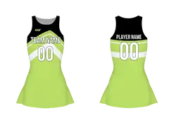 Custom figure skating sleeveless uniform verdant streak adult youth plain skirt - Figure-skating-uniforms