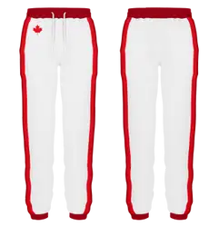 Custom dance joggers adult youth unisex red maple rush - Dance-joggers
