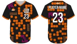 Custom digital shapes adult youth unisex no buttons softball jersey - Jersey