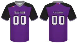 Custom purple solids adult youth unisex football jersey - Jersey