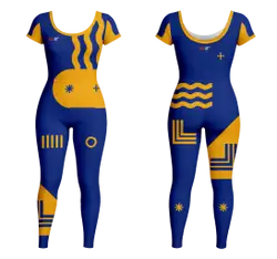 Custom women short sleeve unitards dance uniform linear form - Dance-bodysuits